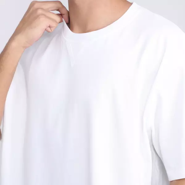 FACILITY - Kaos Oversize Rib Heavy Weight Tee Jace - White