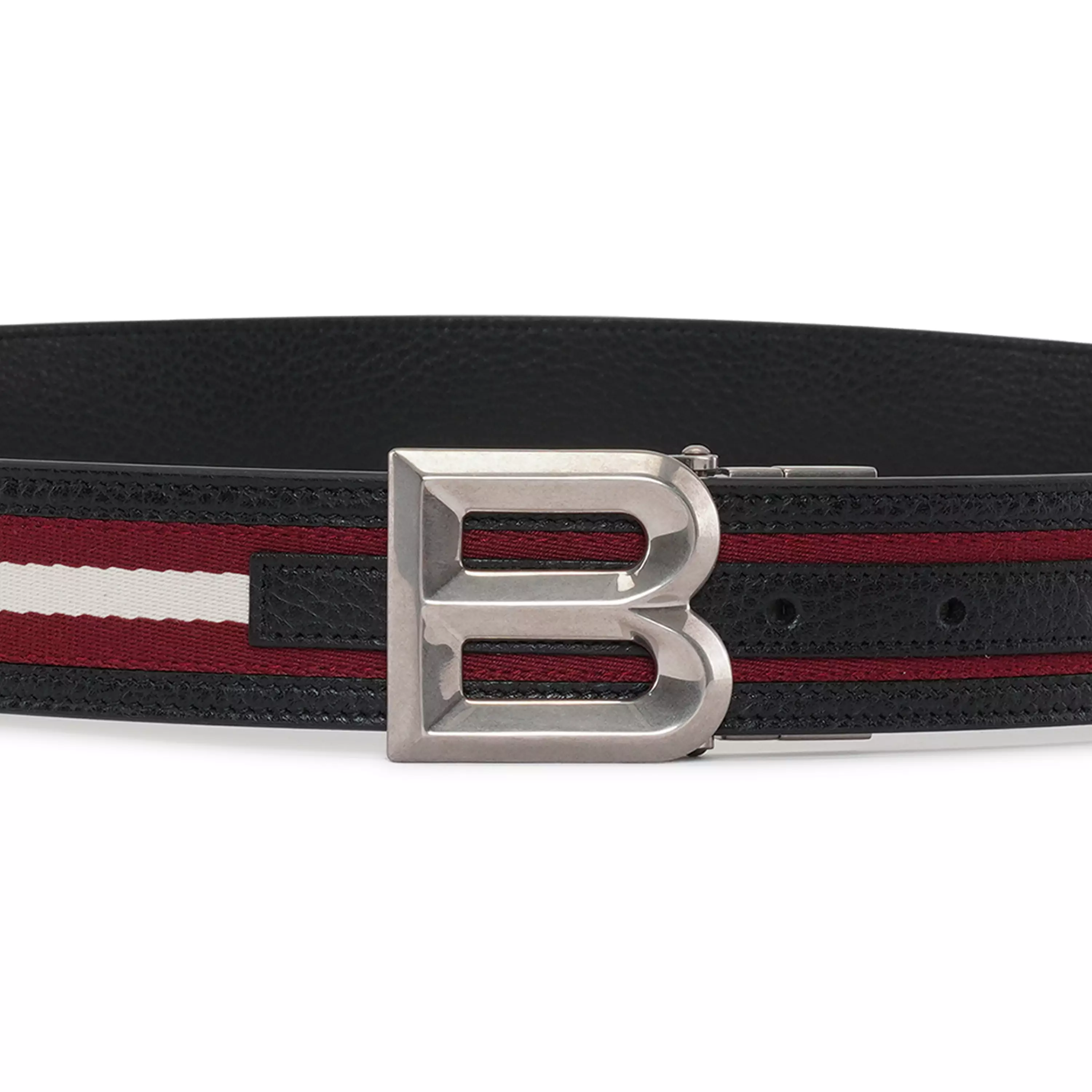 B BOLD 35mm Leather Belt - Red & Black