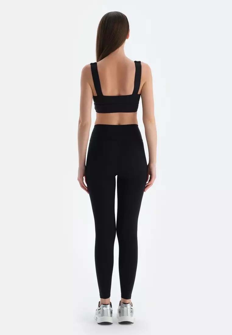 Black Leggings, Slim Fit, Long Leg, Activewear for Women