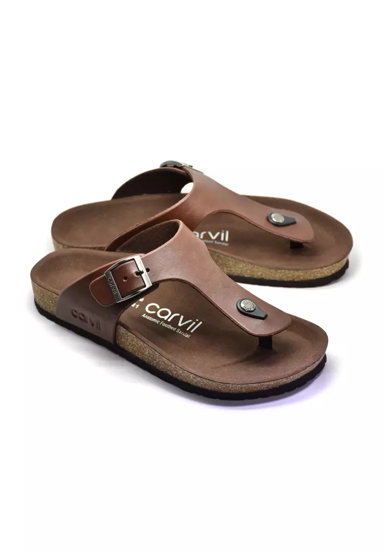 Carvil Sandal Pria Romeo-01 M Brown