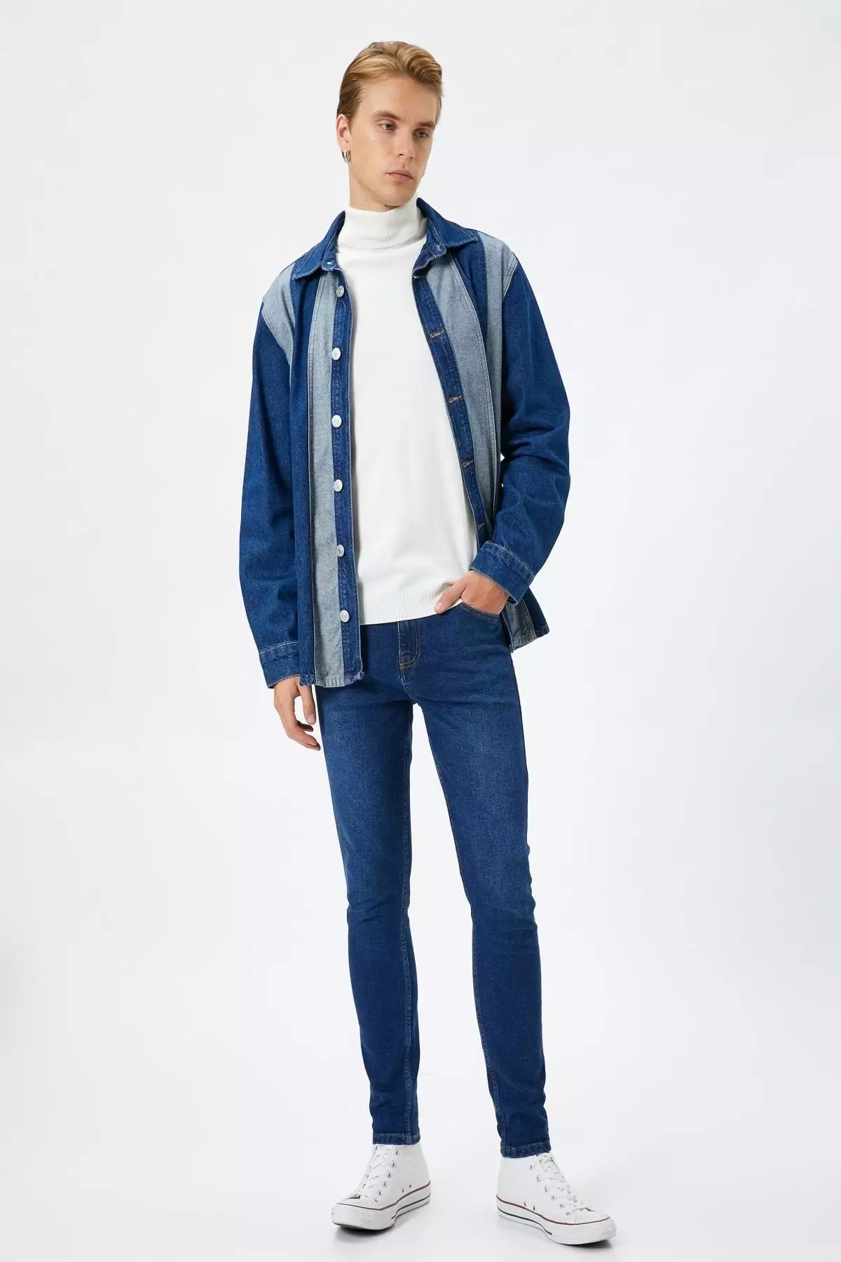 Buy Trendyol Limited Edition Dark Navy Blue Men's Premium Flexible Fabric  Skinny Fit Jeans Denim Trousers. in Dark Navy Blue 2024 Online