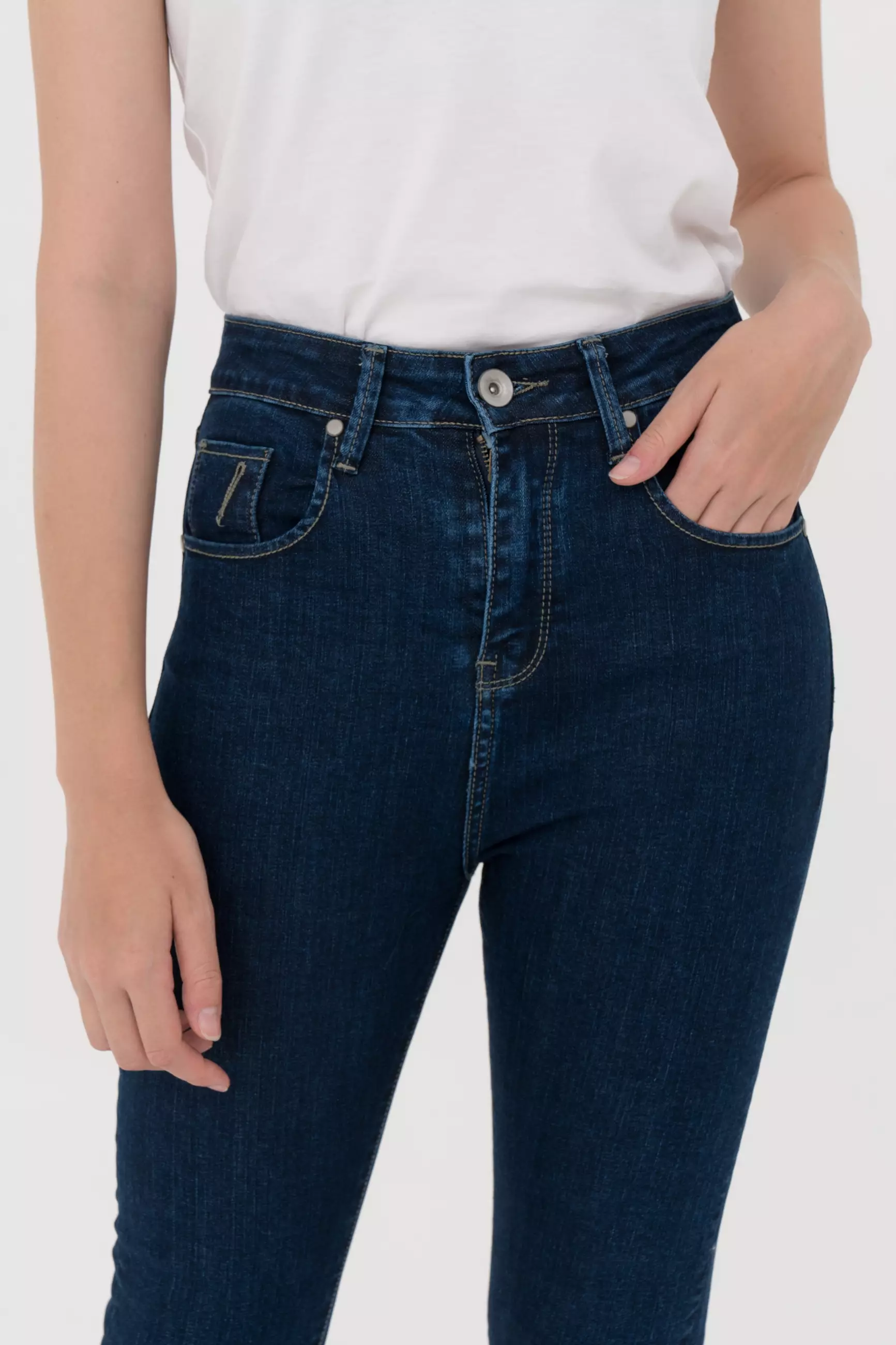 Celana Jeans Regular Amber Dark Blue