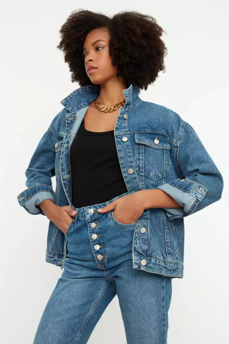 Long Sleeves Trucker Denim Jacket