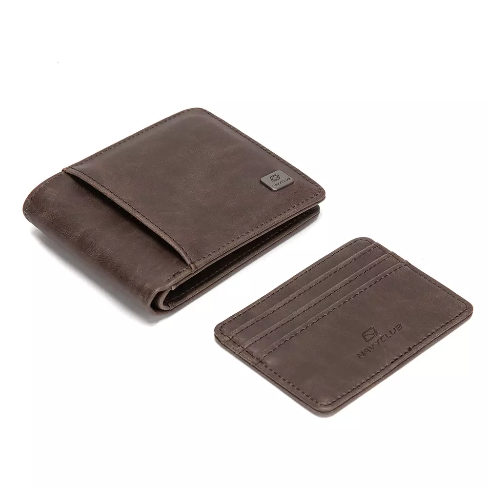 Navy Club Aveza Dompet Pria Kasual PU- Dompet Lipat Free Box Exclusive