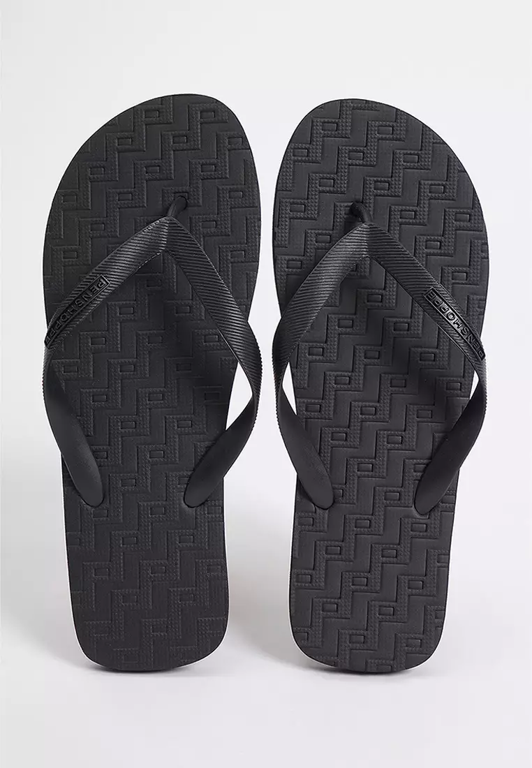 Discount on Penshoppe  shoes - SKU: Men's Flip Flops With Embossed Monogram