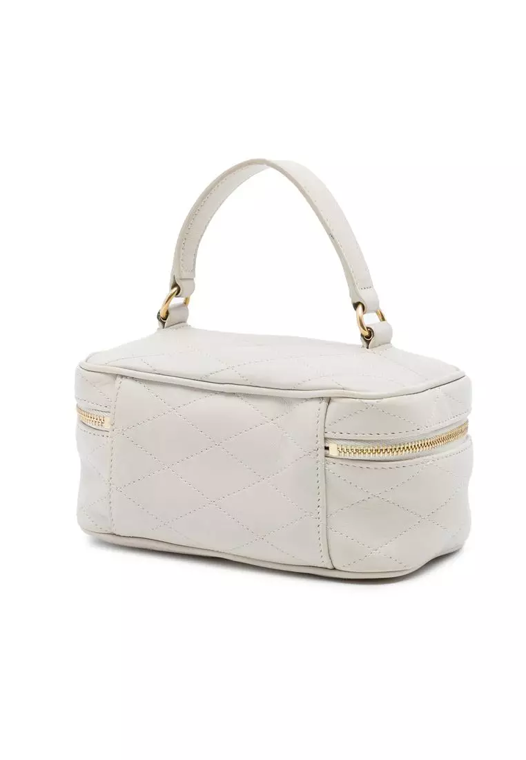 Pre-Loved Saint Laurent Mini Quilted Lambskin Gaby Vanity Bag