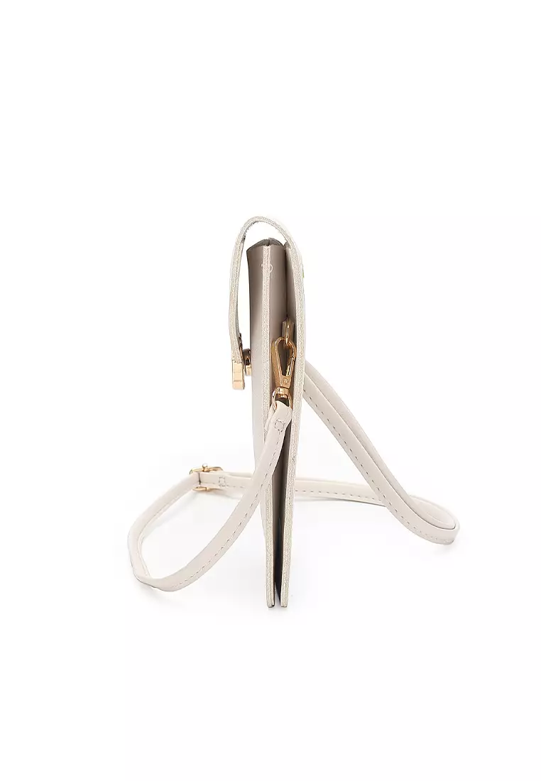 Women's Shoulder Sling Bag / Crossbody Bag (Tas Selempang / Tas Bahu Wanita) - Putih