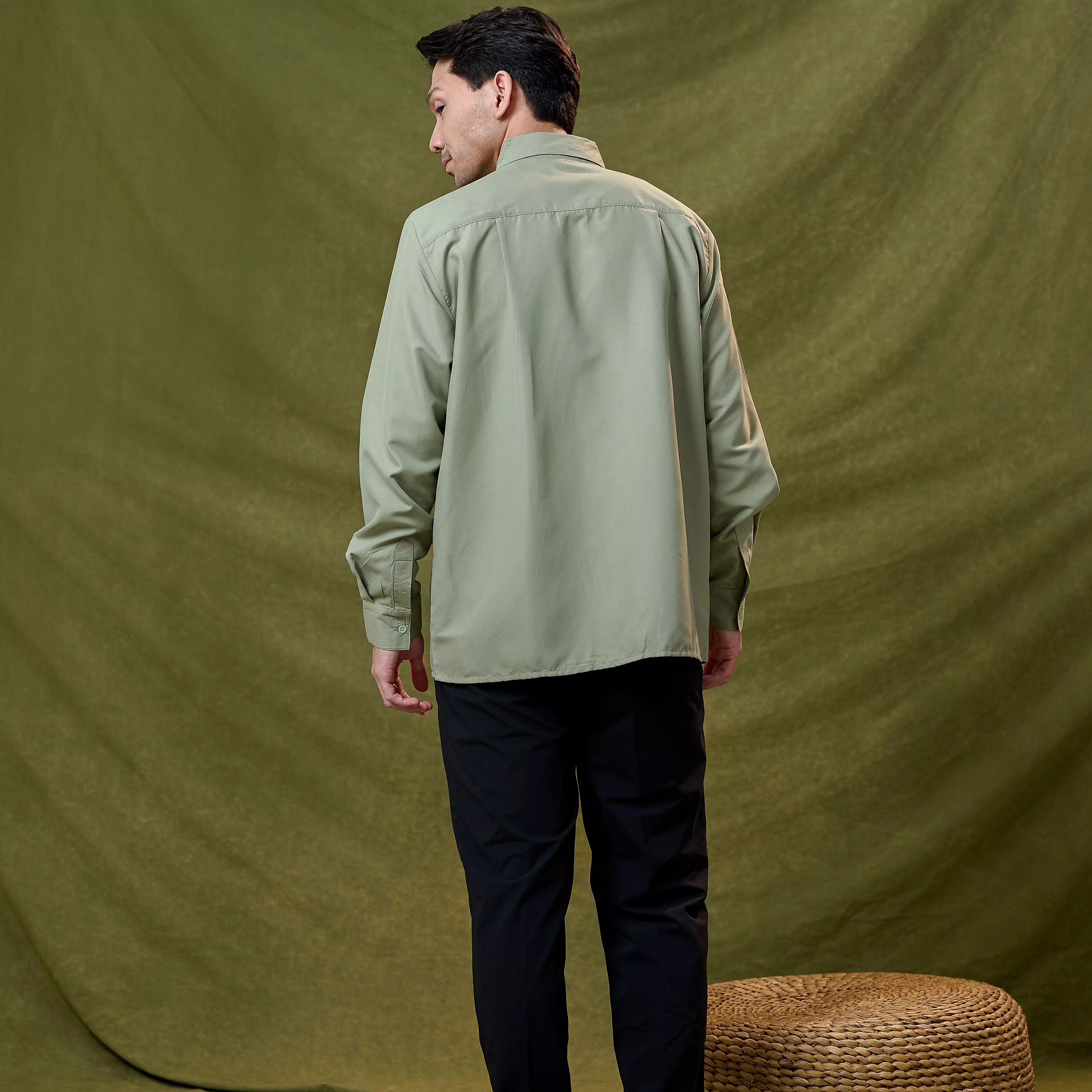 ZM Zaskia Mecca - Kayson Sage Kemeja Pria - Romansa Khatulistiwa - Edisi Bunga Widuri