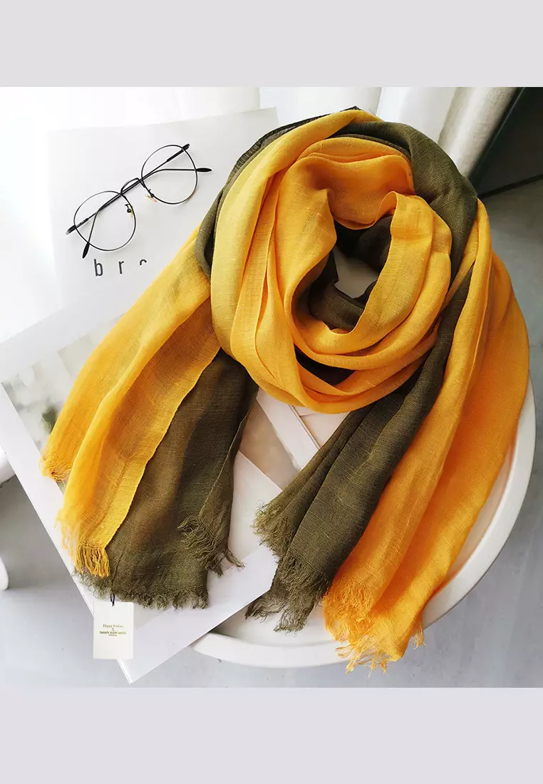 Cotton Yarn Mix Color Tie Dye Scarf JW JS-1100.a