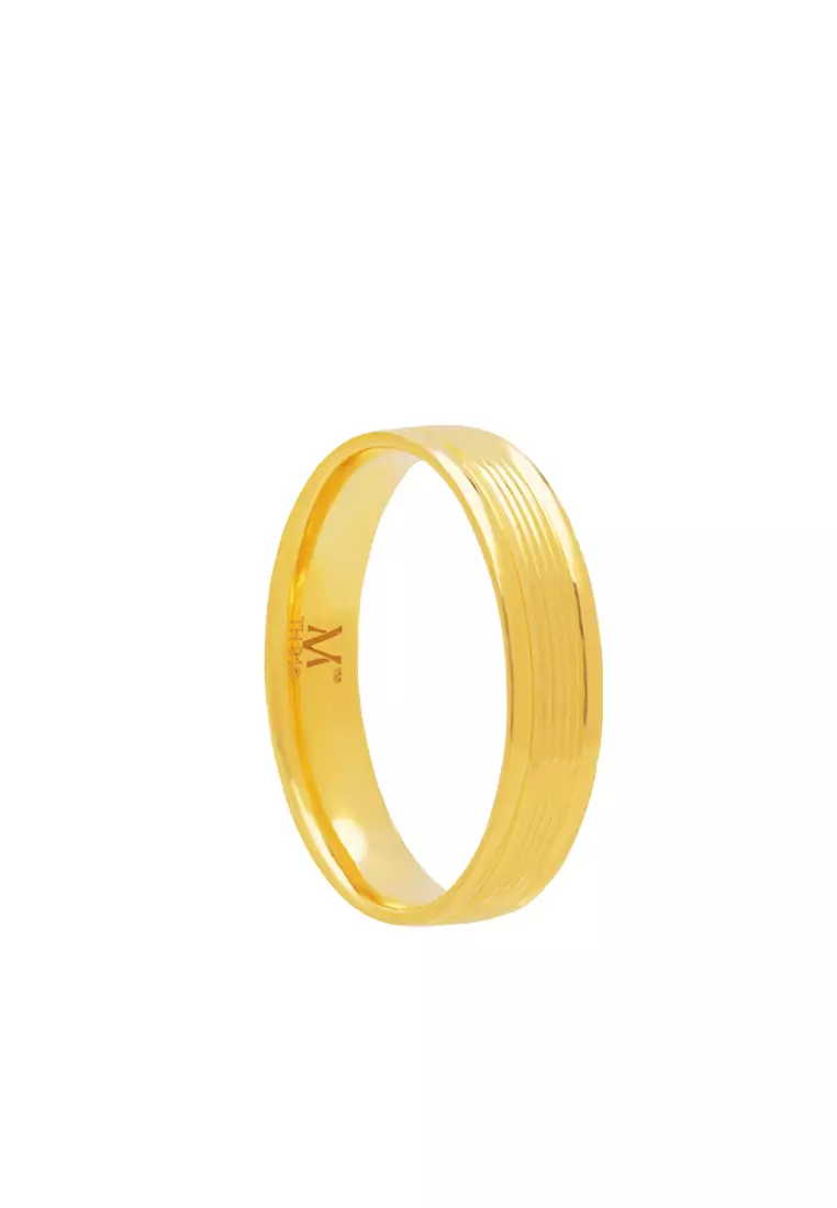 TOMEI Solace Fit Ring, Yellow Gold 916