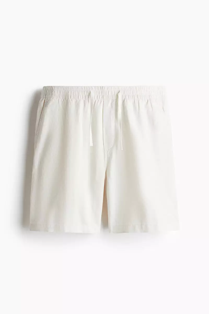 Relaxed Fit Linen-blend shorts