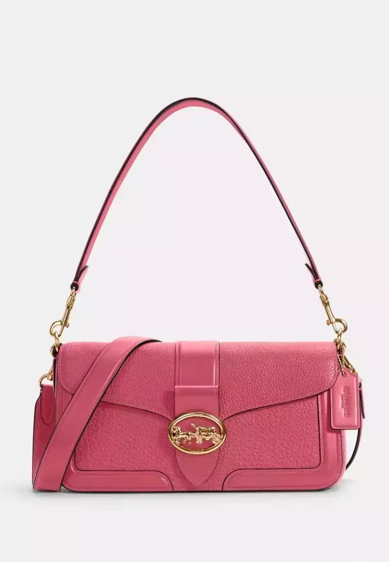 Coach 5493 Georgie Shoulder Bag selling In Gold/Strawberry Haze