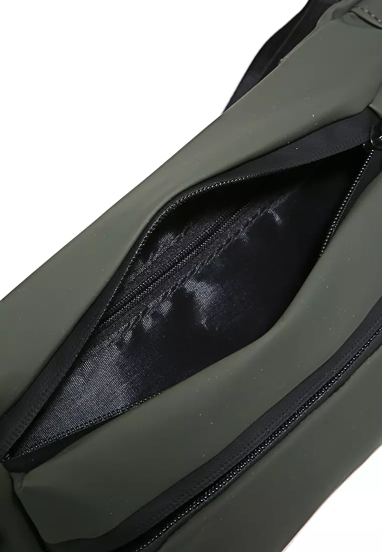 Roger Tas Selempang Pria Tahan Air Waistbag with Hole for Earphone Material Oxford ORIGINAL - Army Green