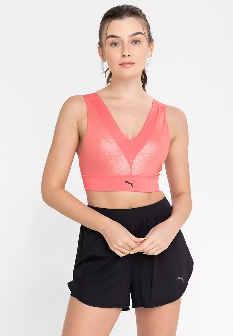 Nike Girls Bra Seamless Fuchsia/black Medium for sale online