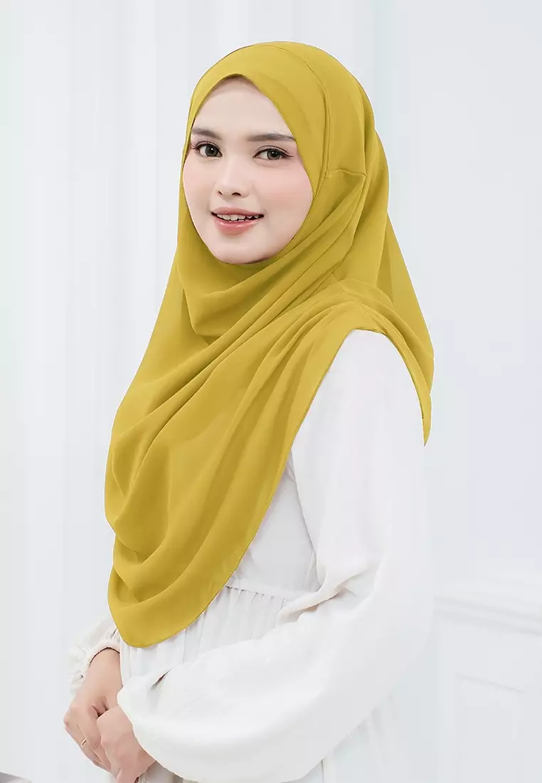 HIJAB INSTAN NASHWA - LIGHT MUSTARD