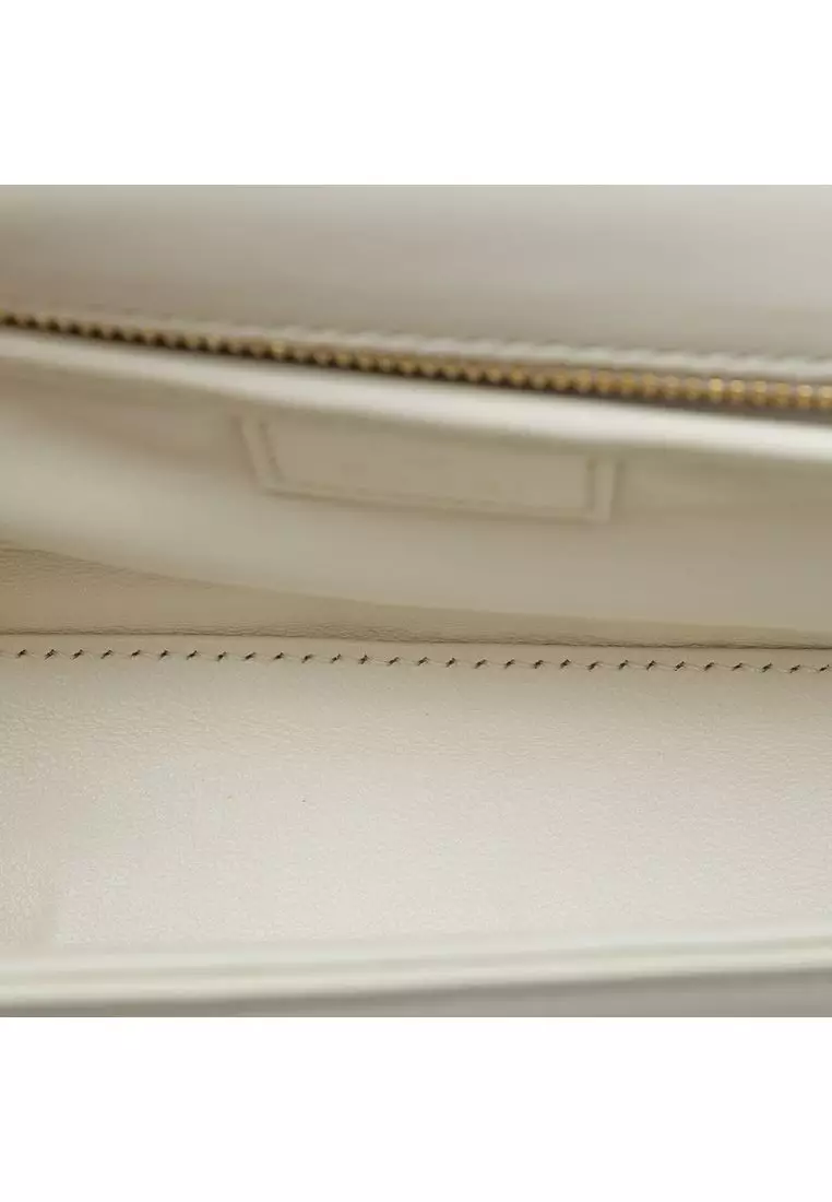 Pre-Loved Gucci Small Calfskin Bamboo Diva Top Handle Bag