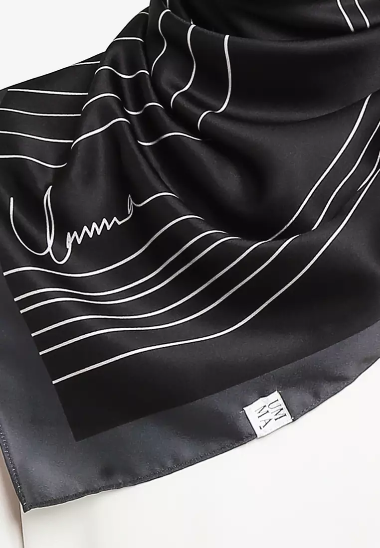 Coretan Printed Square Scarf