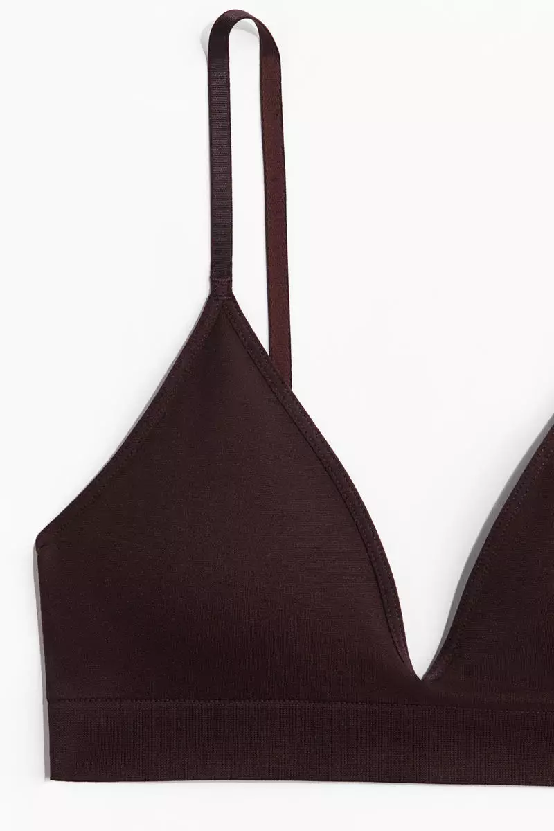 Seamless padded soft bra