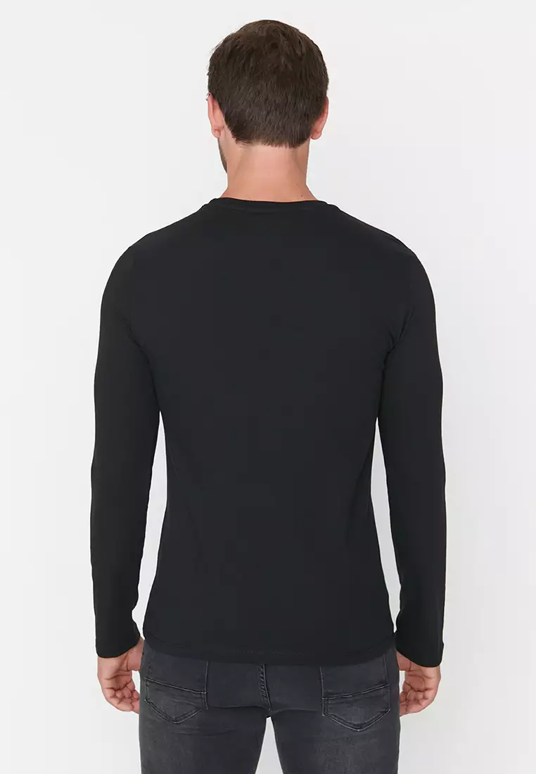 Anthracite Melange-White-Black Regular/Normal Cut 3-Pack 100% Cotton T-Shirt