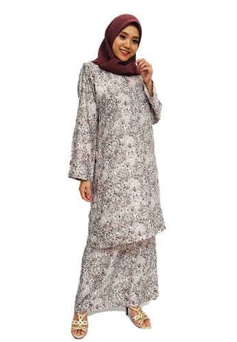 Buy Kamdar Printed Baju Kurung Pesak Online Zalora Malaysia