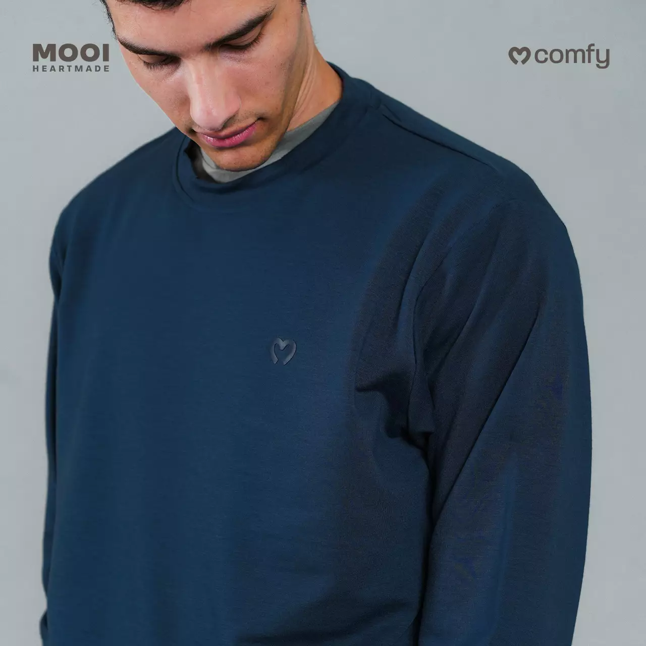 Mooi Sweater Dewasa Unisex Comfy Sweater Basic Adult - Sage Green