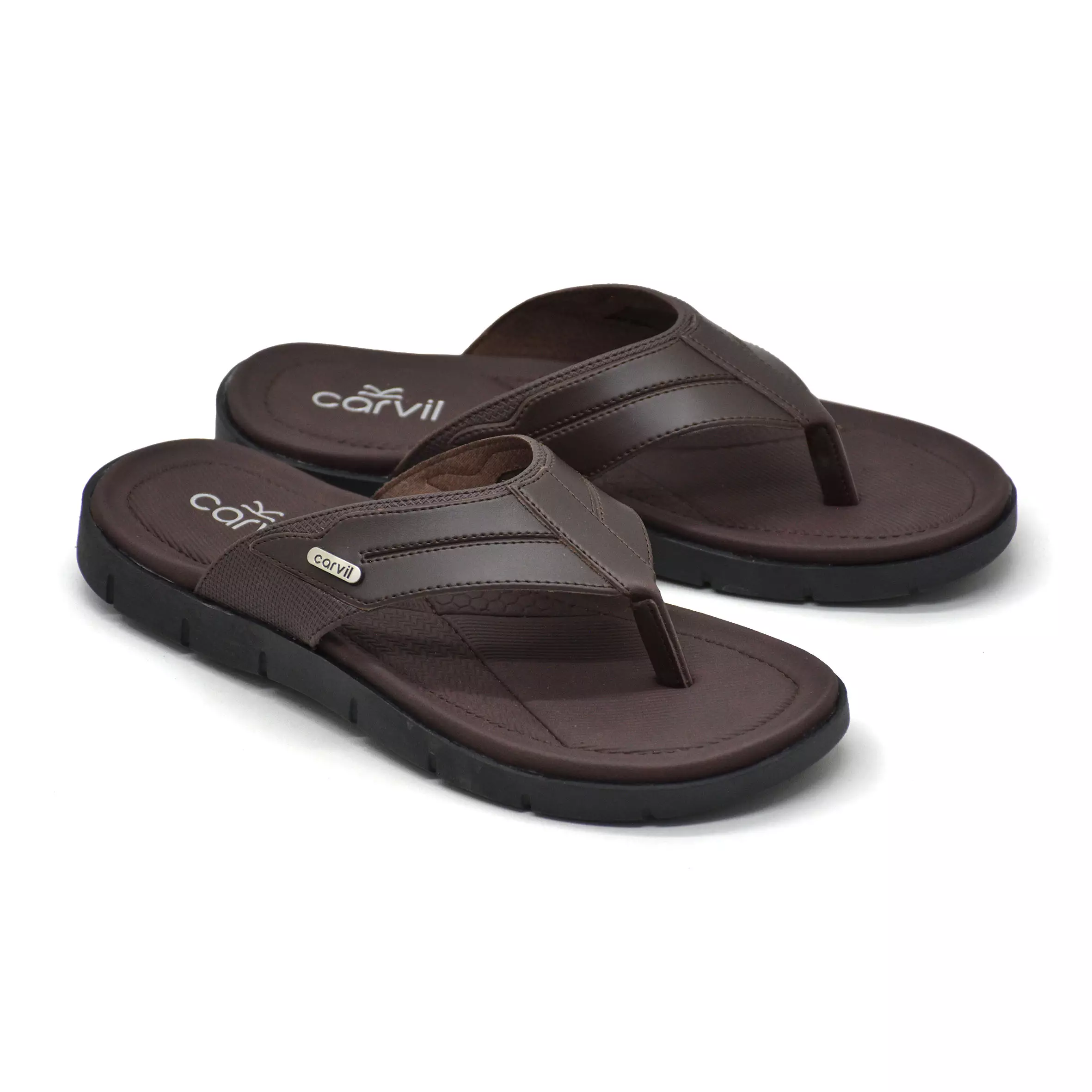 Carvil Sandal Pria Firenze-01 M Dark Brown