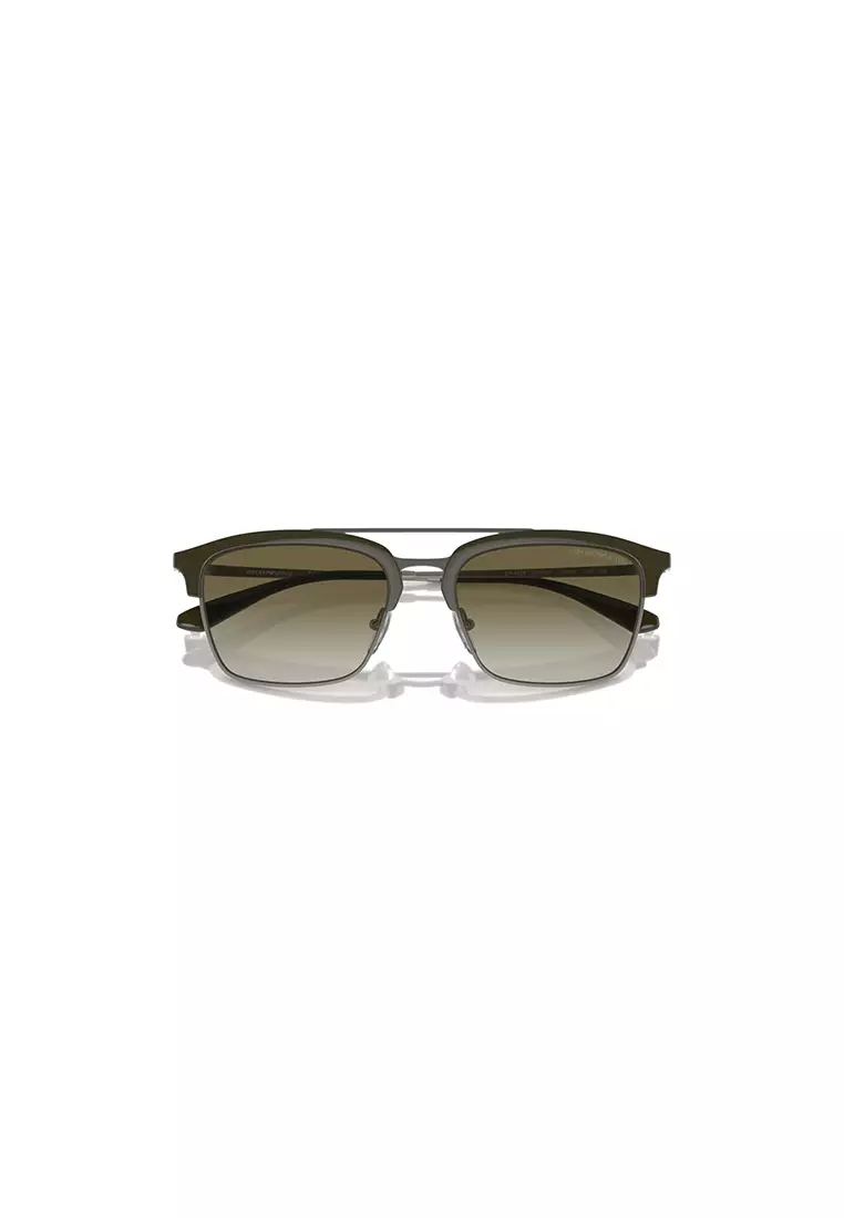 Men Pilot Frame Green Sunglasses, UV Protection - EA4228