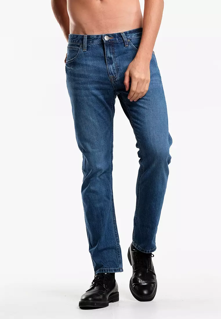 Jeans UOMO WRANGLER MONTA WESTERN Greensboro Presentano Vita Bassa, Zip, Vestibilità Regolare Alla Coscia E Gamba - Foto 9