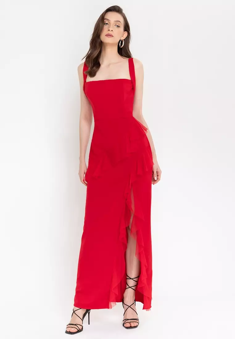 Ivy Ruffle Maxi Dress