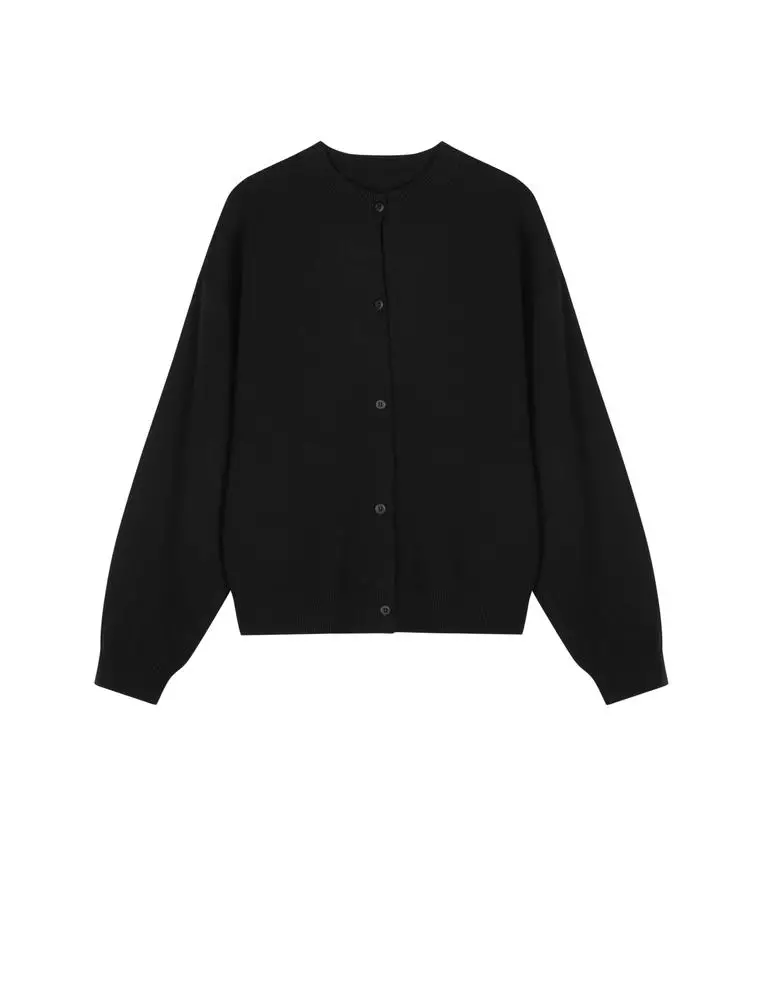 常規短款開襟毛衫