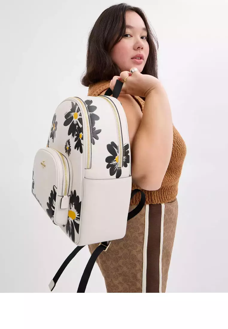 Coach backpack floral 2025