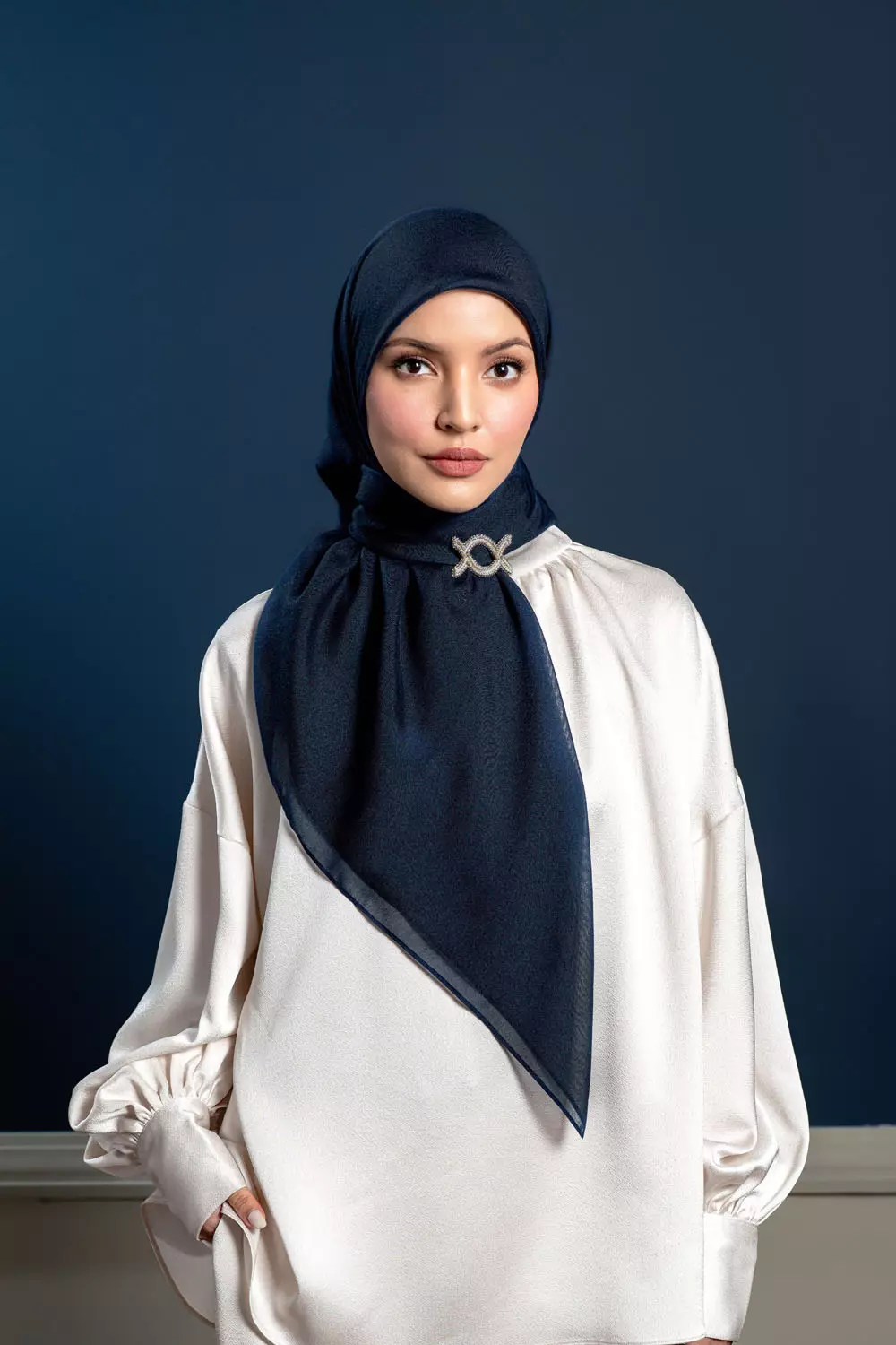 Klamby - Nima Scarf Ink Ocean