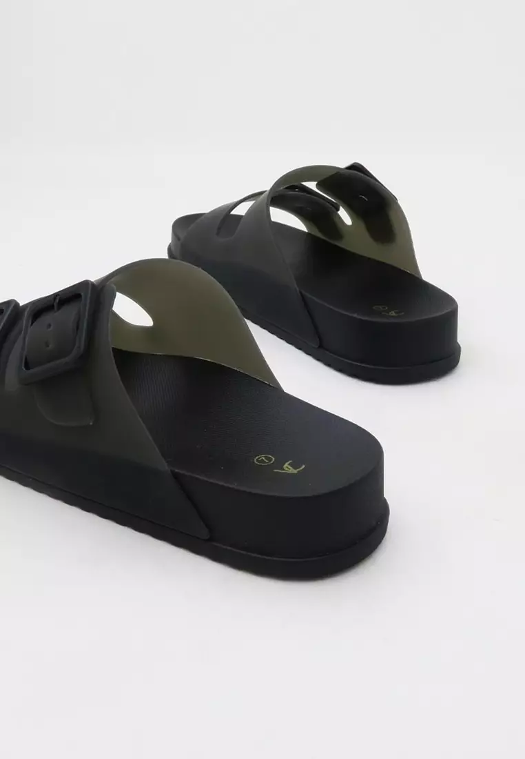 Slide On Flat Sandals