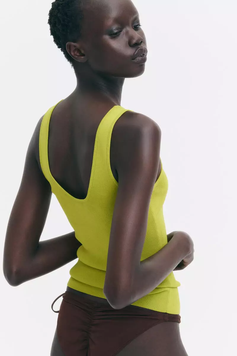 Knitted vest top