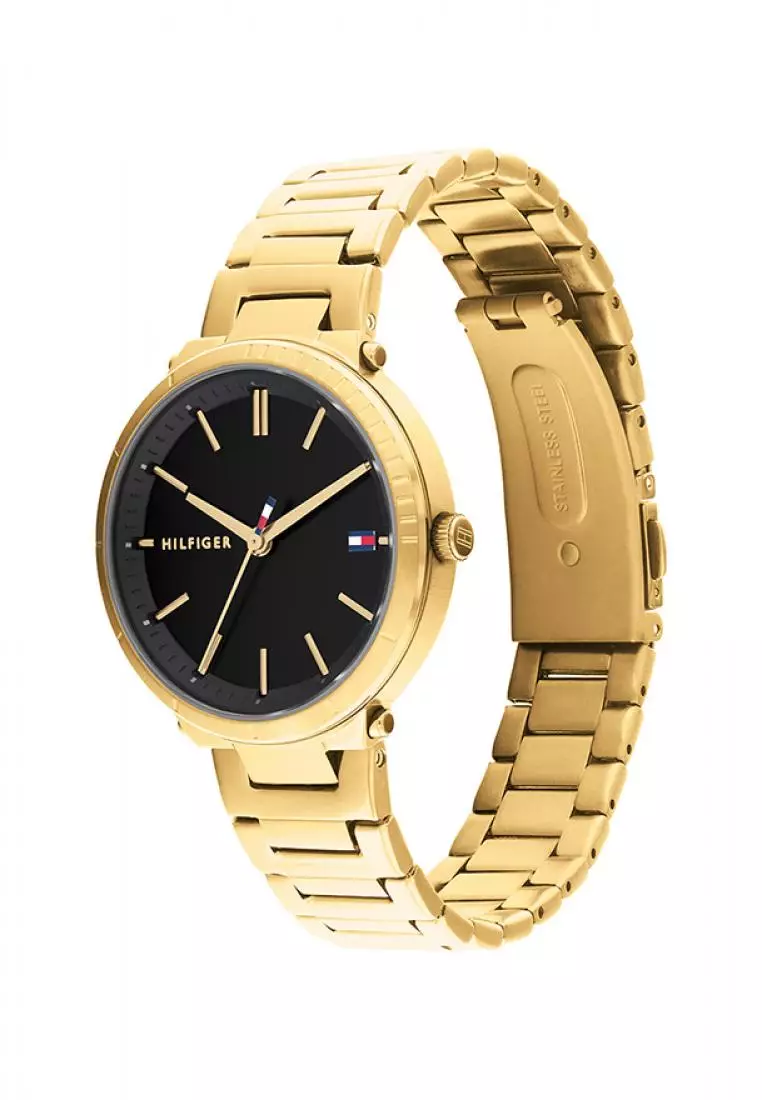 Tommy hilfiger black hot sale watch women