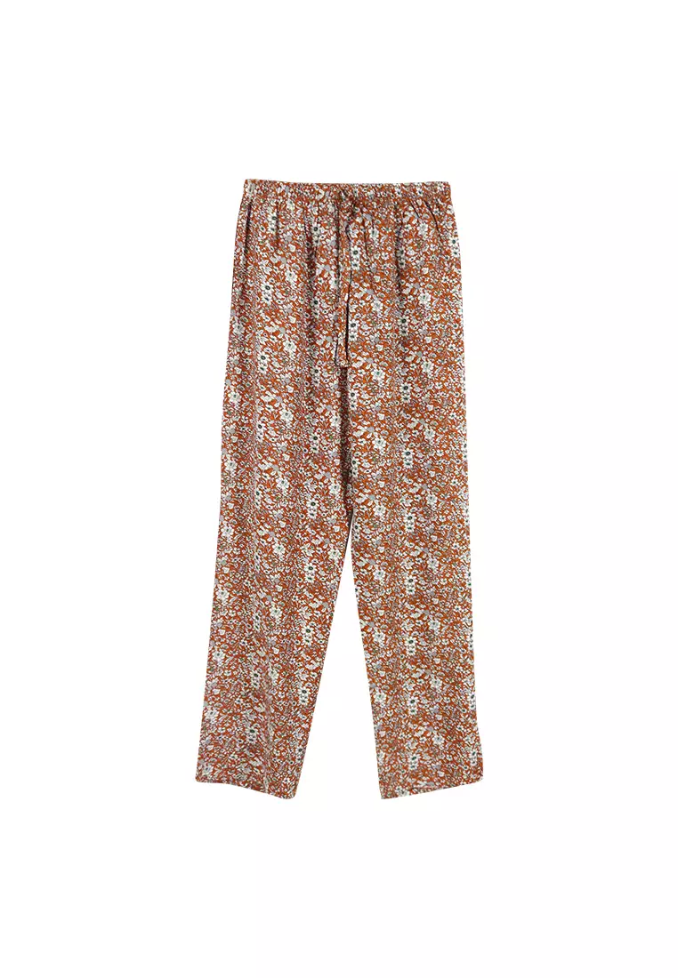 Buy POP Shop Ladies' Printed Lounge Pajama Pants - Burnt Orange 2024 ...