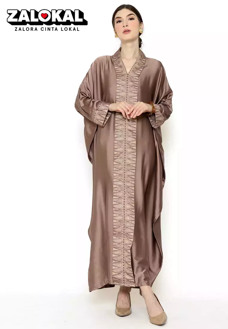 Kanzi Exclusive Long Sleeve Songket Kaftan
