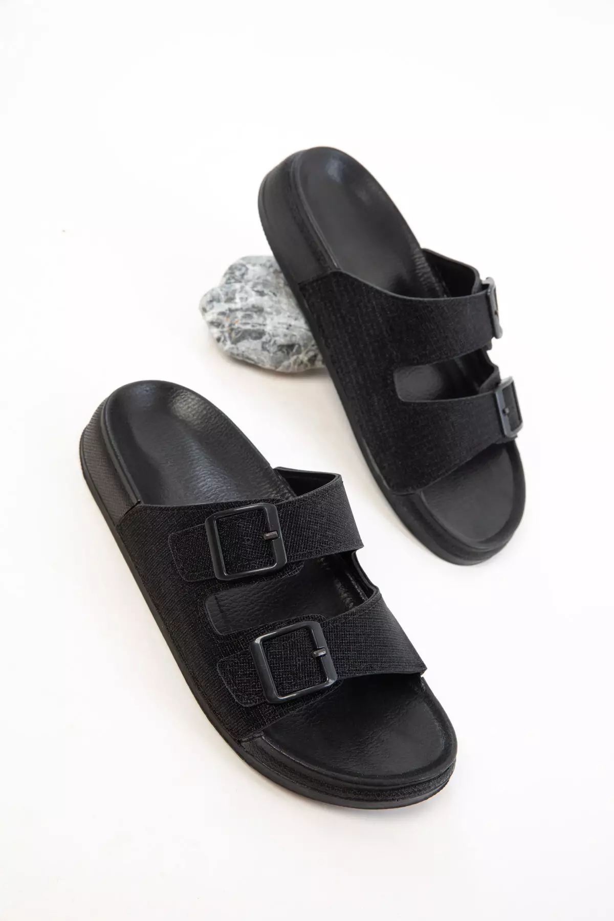 Black Women's Slippers 20784