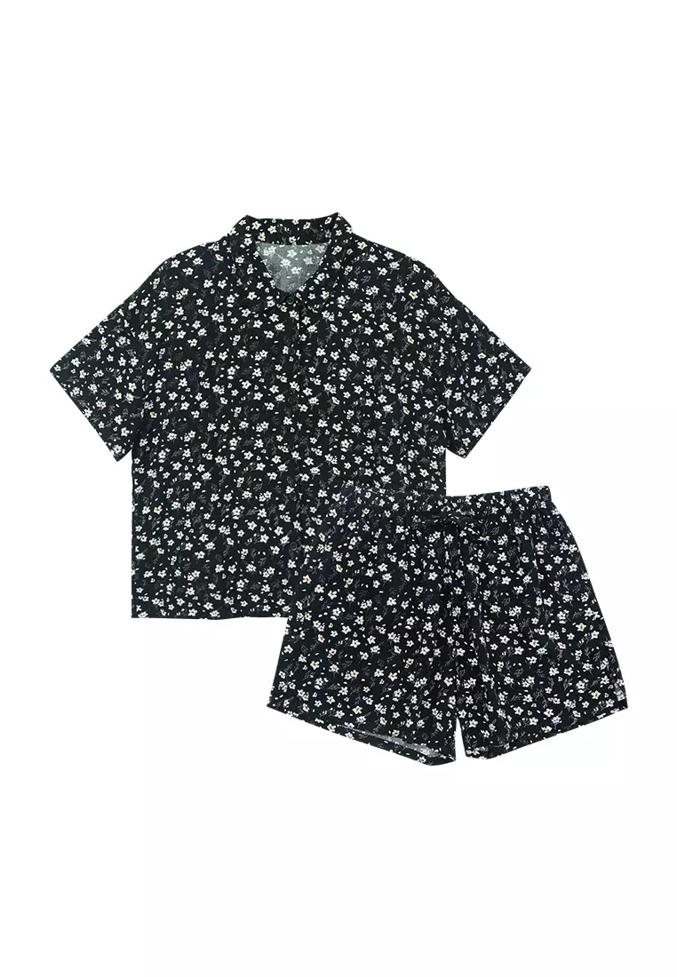 Ladies black loungewear on sale set