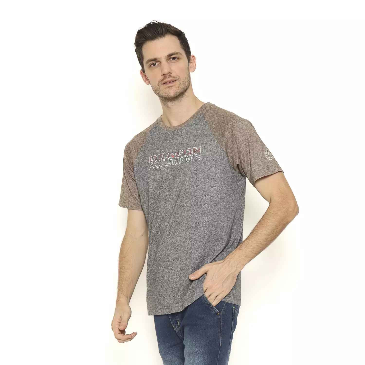 Dragon Kaos Lengan Pendek Pria Rebellion Raglan Men Tee Planet Surf