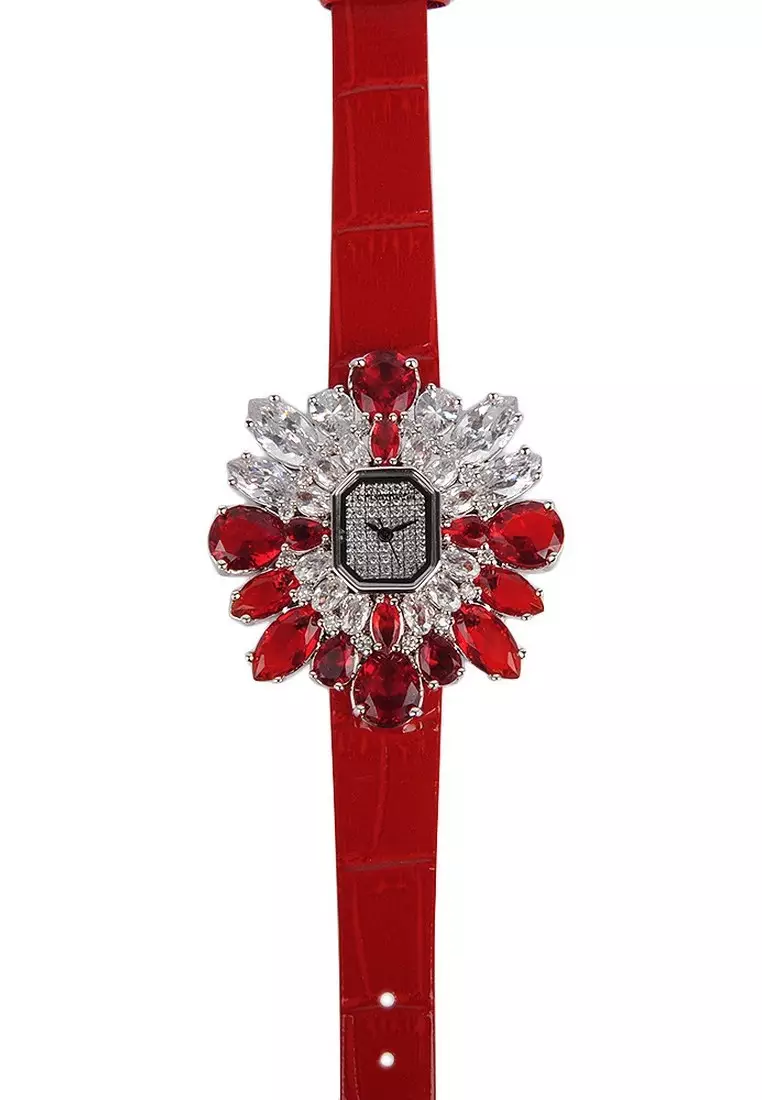 Snow Fashion Watch in Red for Women