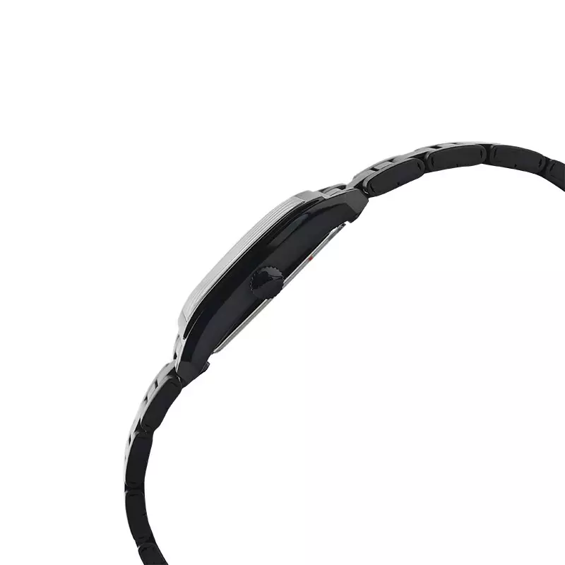 Jam Tangan Pria Alexandre Christie Primo Steel AC 1039 MD BIPDGRG Tank Men Black Dial Black Stainless Steel Strap