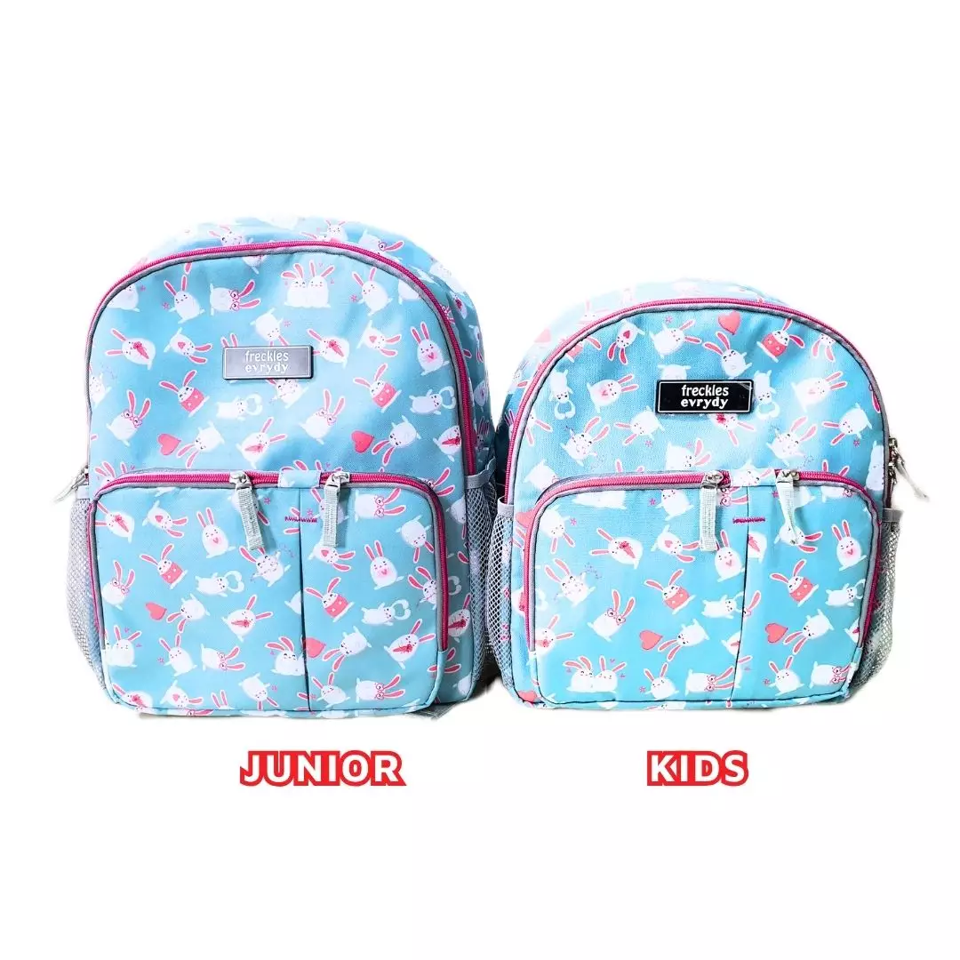 Bundling Freckles Evrydy Backpack Kids & Junior Rabbit - Tas sekolah anak couple