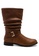 London Rag brown Tan Slouch Ankle Boots in Faux Leather 0D718SHCDC0DD4GS_1