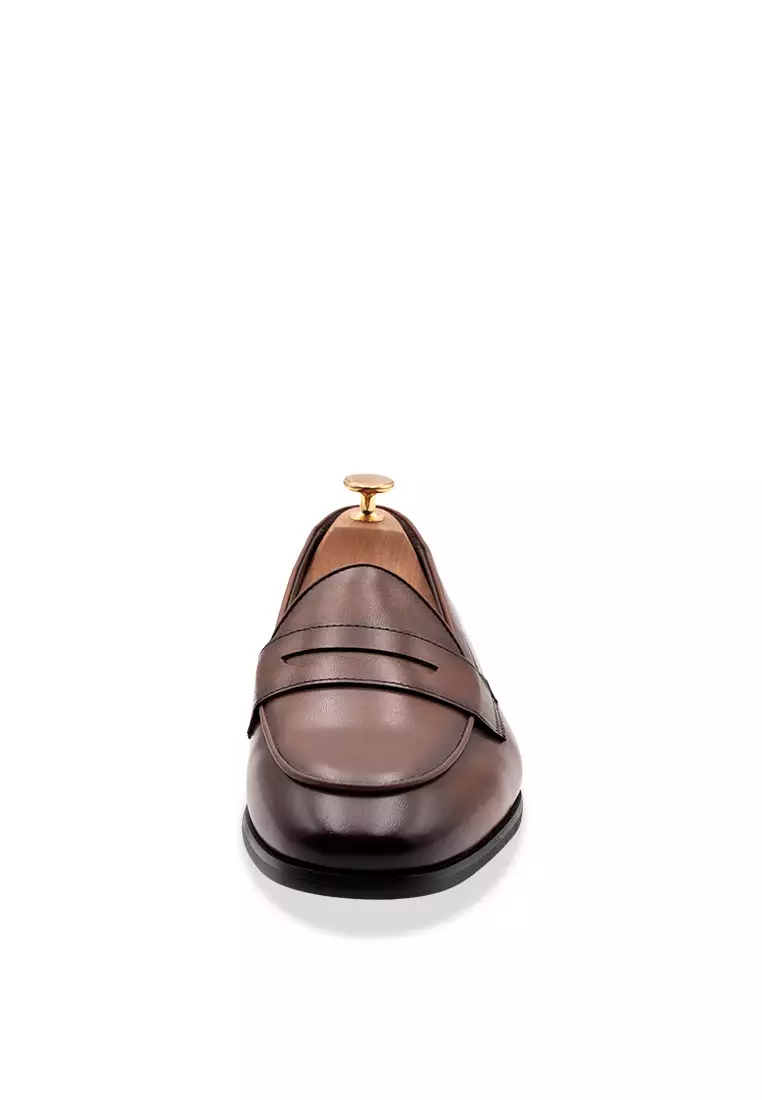Emperado Chestnut Belgian Penny Loafer