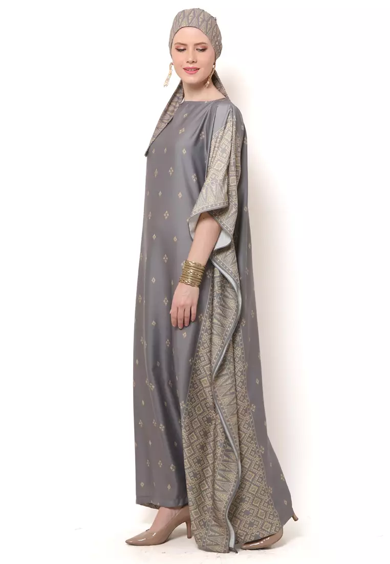 Kanzi Exclusive Short Sleeve Songket Kaftan