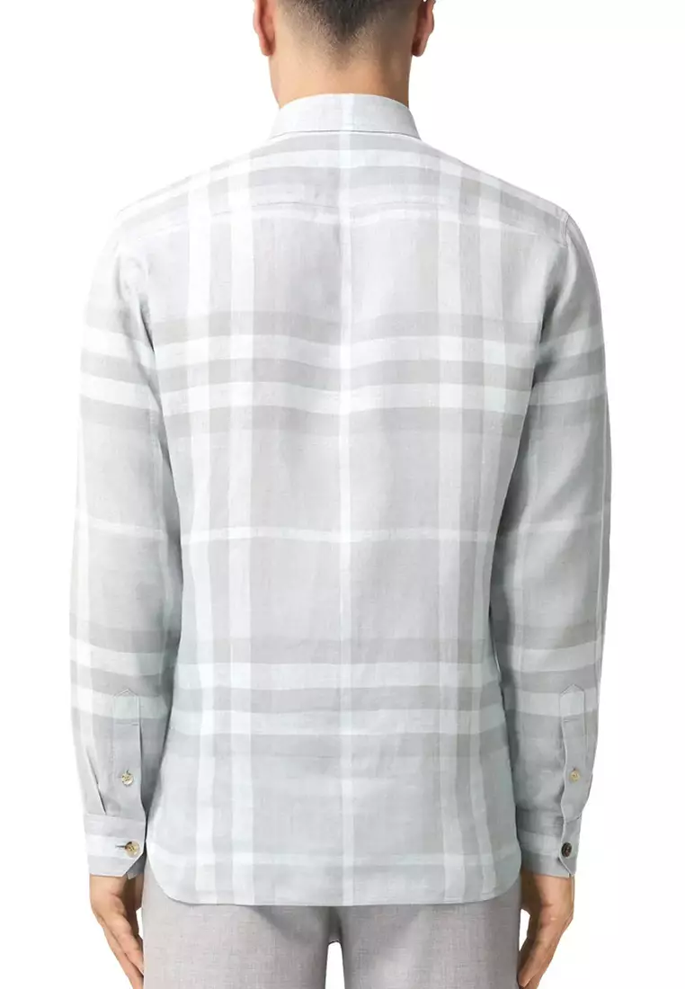 Womens burberry button down 2025