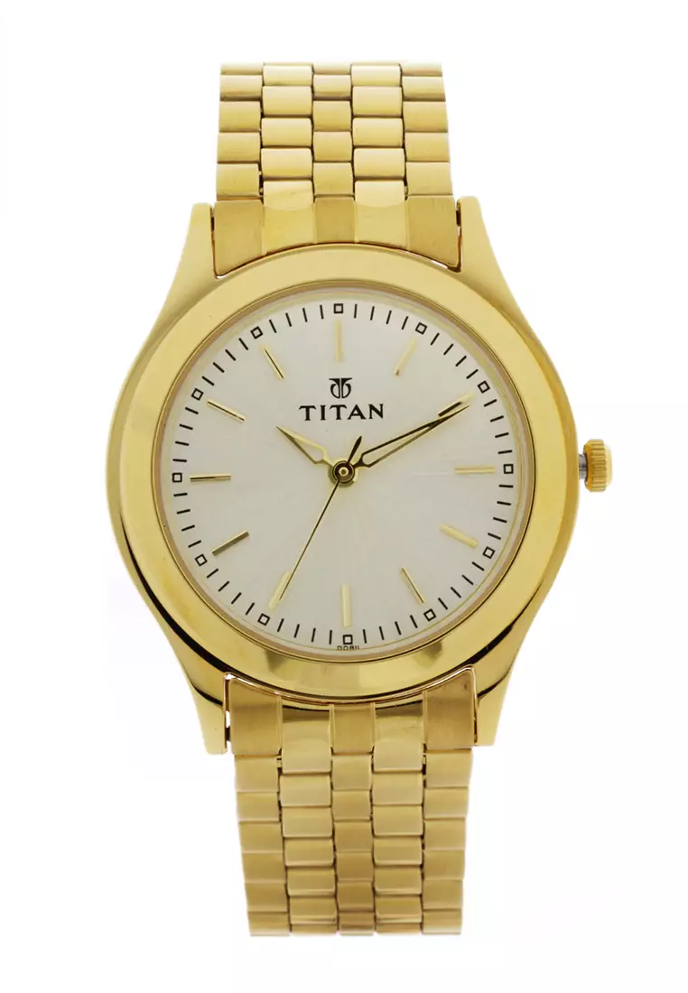 Titan Karishma Gold Metal Watch For Men TTN1648YM02
