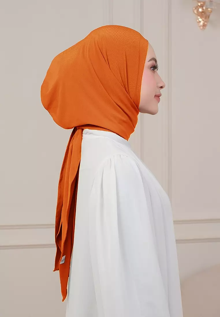 HIJAB INSTAN QIARA - ORANGE