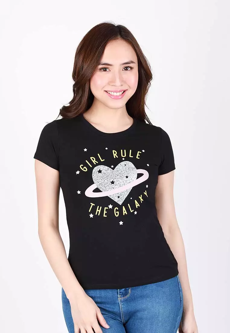 Buy BNY Ladies Jersey Round neck T shirt With Girls Rule The